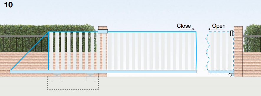 cantilever gate installation instructions step 10