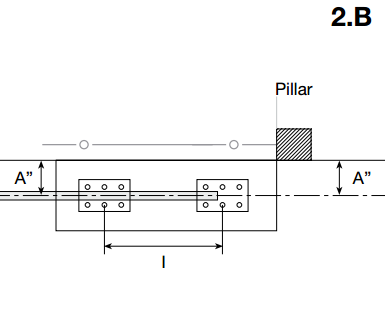 cantilever gate installation instructions step 2b drawing